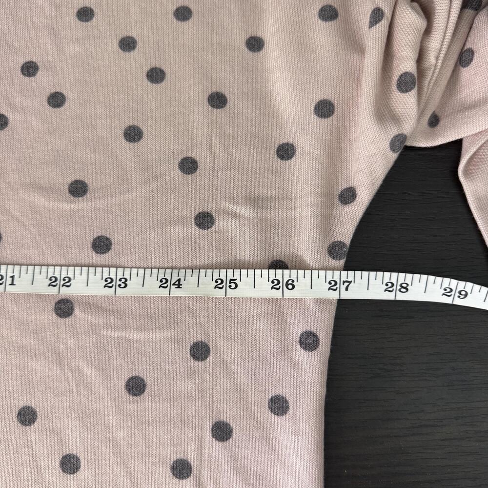 Soft Surroundings Top Womens Large XL Polka Dot Tunic Light Pink Rayon Blend - Picture 8 of 10